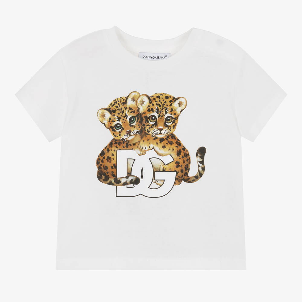 Dolce & Gabbana Babies' White Cotton T-shirt
