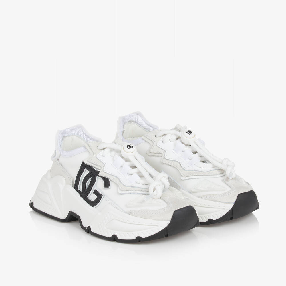 Dolce & Gabbana -  حذاء رياضي DG لون أبيض  | Childrensalon