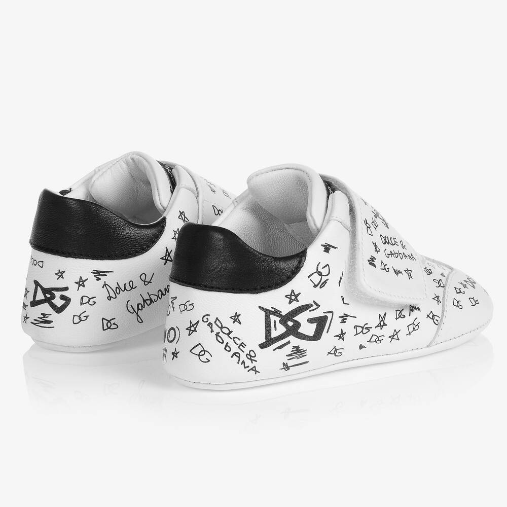 Dolce & Gabbana - White Leather Baby Shoes