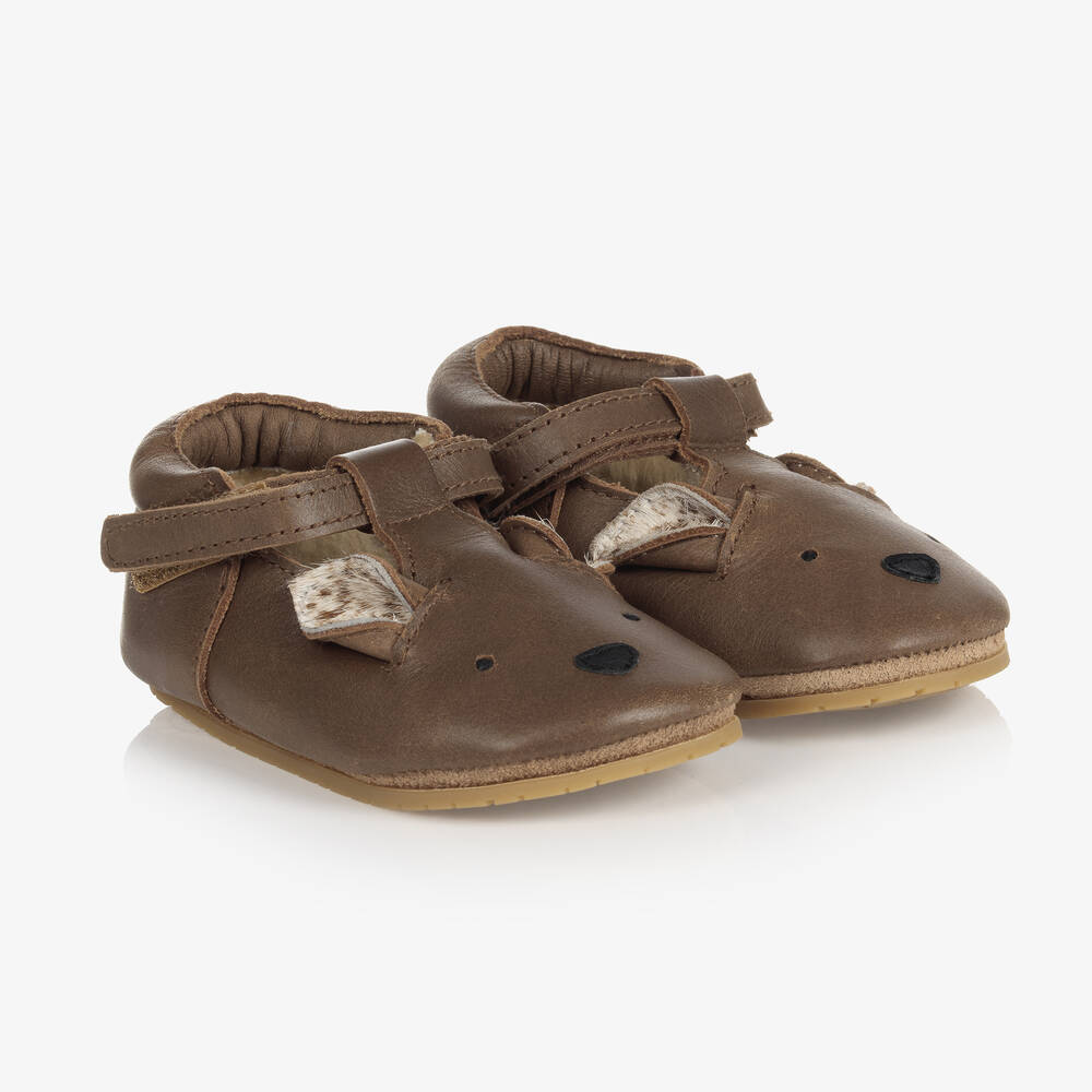 Donsje - Chaussures cuir marron Cerf Bébé | Childrensalon