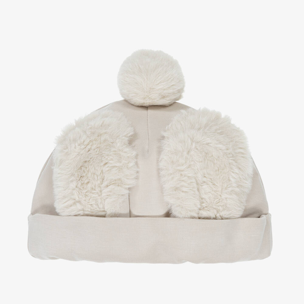 Donsje - Ivory Bunny Modal Hat | Childrensalon