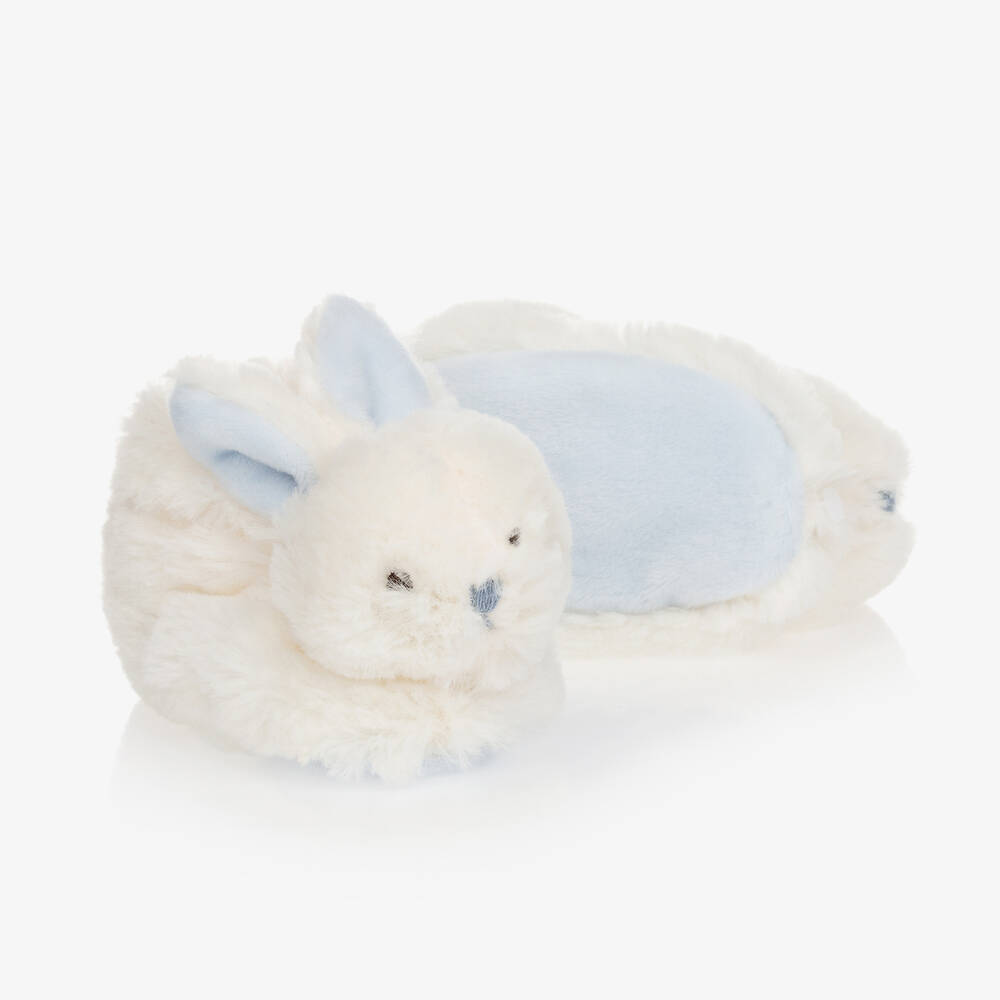 Doudou et Compagnie - Plush Rattle Baby Slippers | Childrensalon