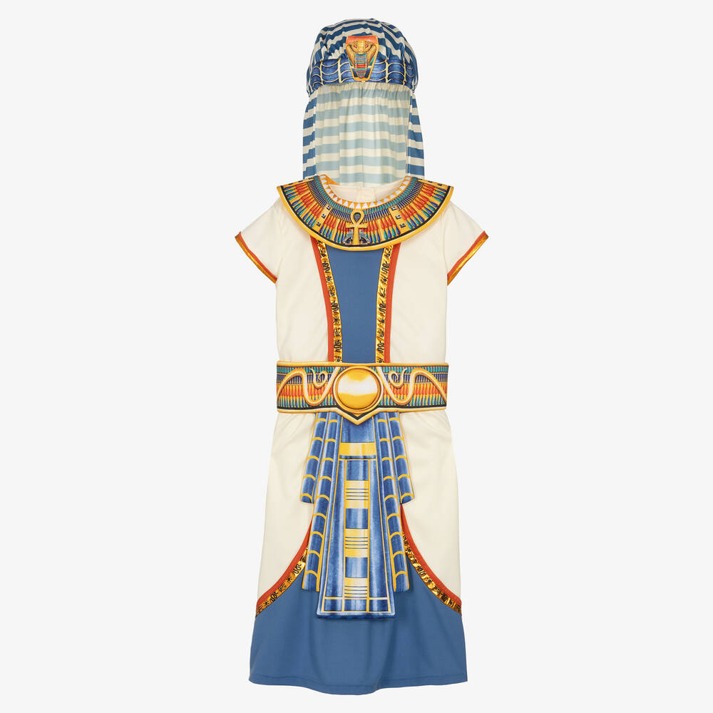 Dress Up by Design - زي تنكري المصري القديم لون عاجي وأزرق للأولاد | Childrensalon