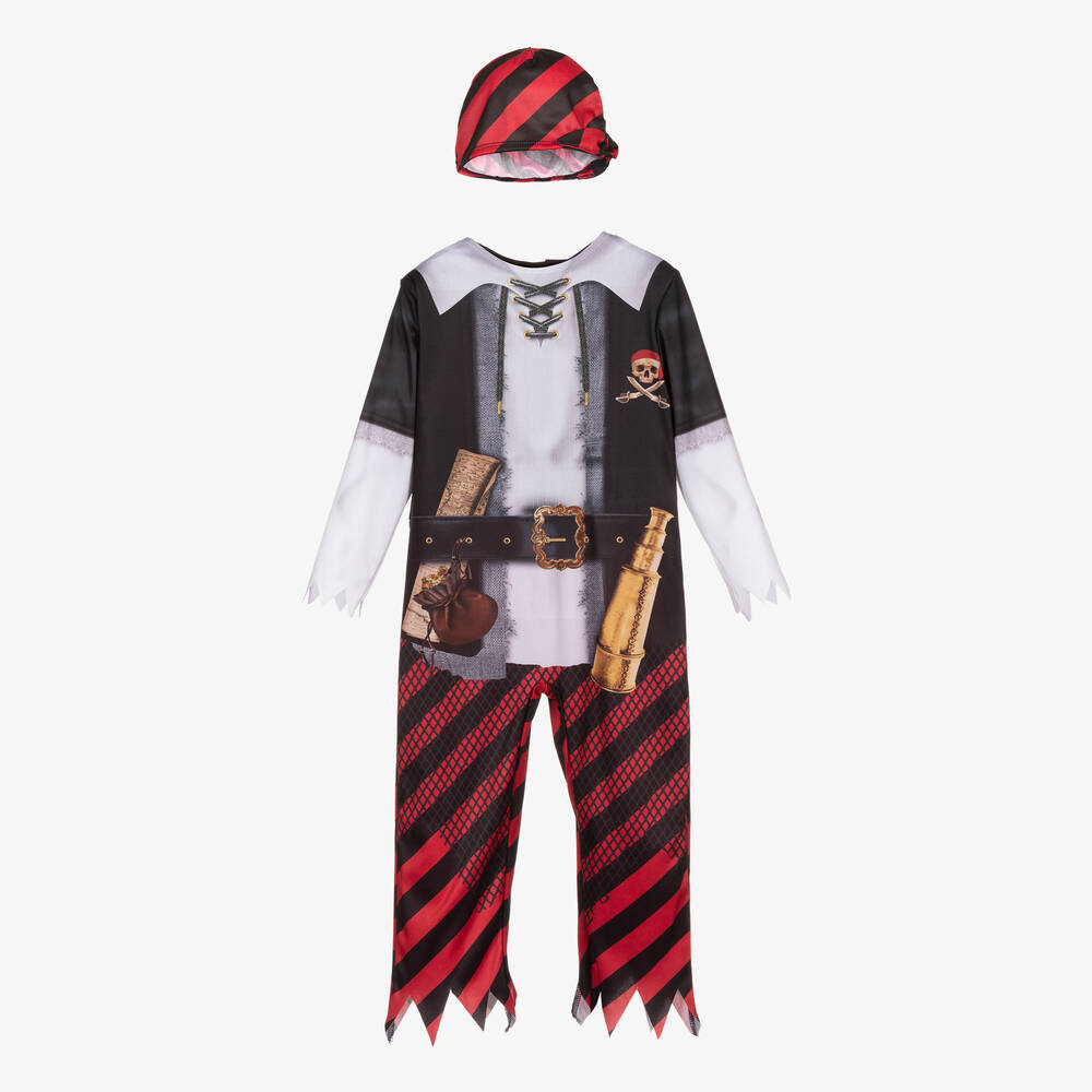 Dress Up by Design - Черно-красный костюм пирата для мальчиков | Childrensalon