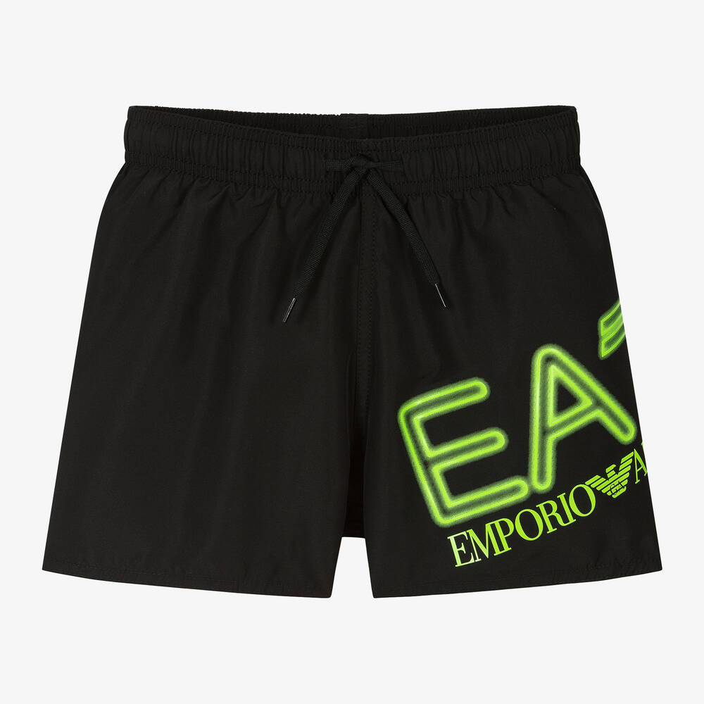EA7 Emporio Armani - شورت سباحة لون أسود للأولاد | Childrensalon