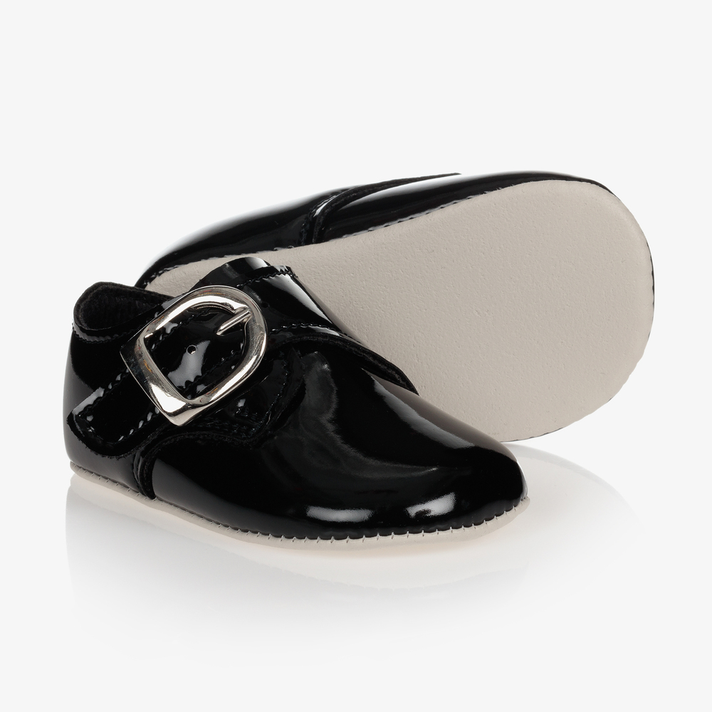 Early Days Baypods - Black Patent Pre-Walker Shoes | Childrensalon