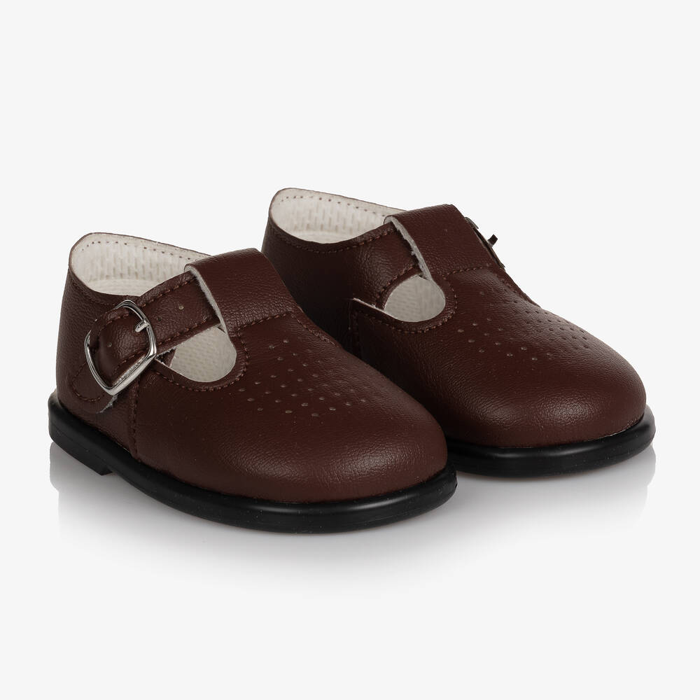 Early Days Babies' Brown First Walker Shoes