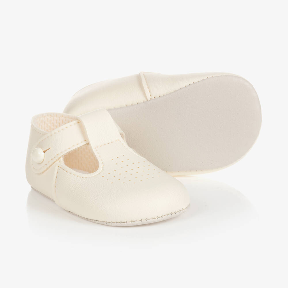 Early Days Baypods - Ivory Pre-Walker Baby Shoes | Childrensalon