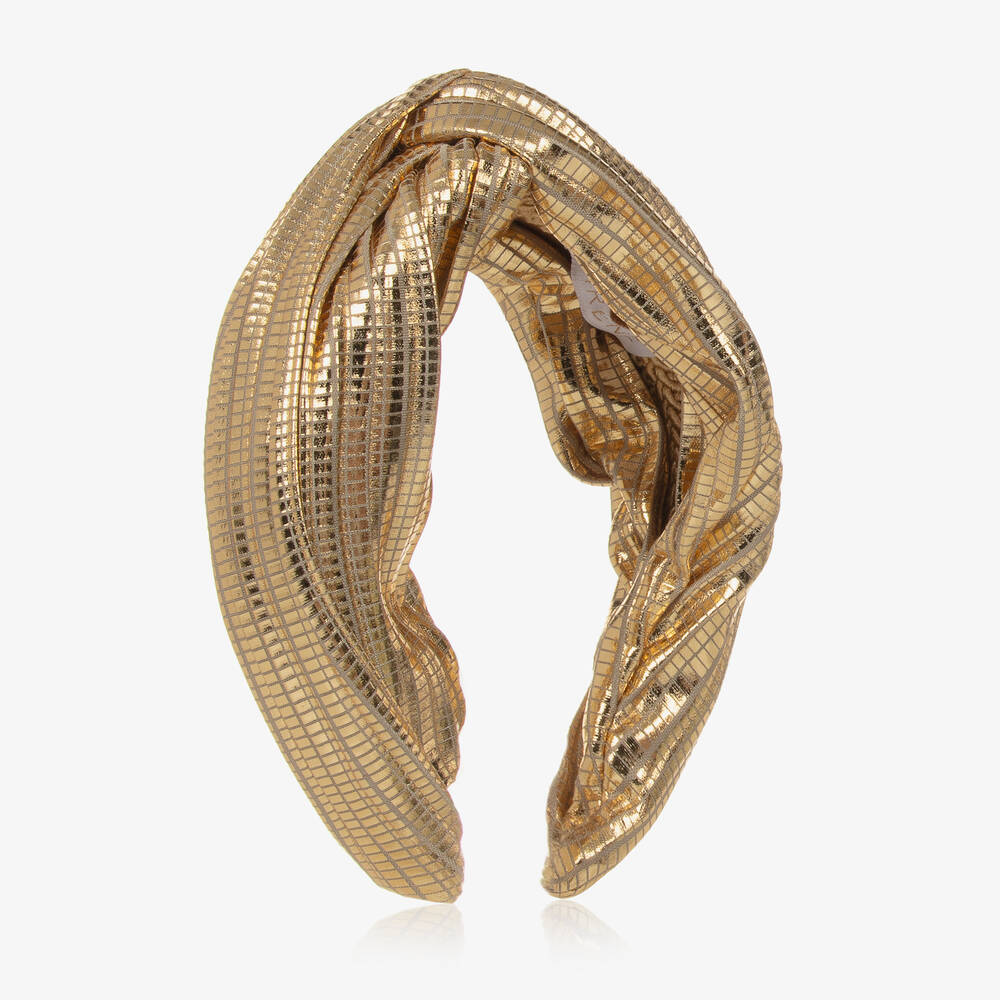 EIRENE - Girls Metallic Gold Hairband | Childrensalon