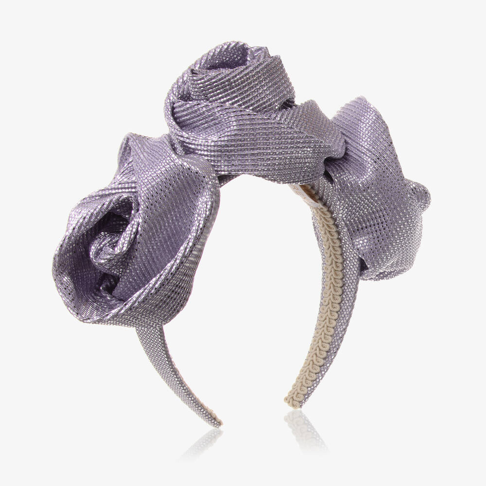 EIRENE - Girls Metallic Purple Hairband | Childrensalon