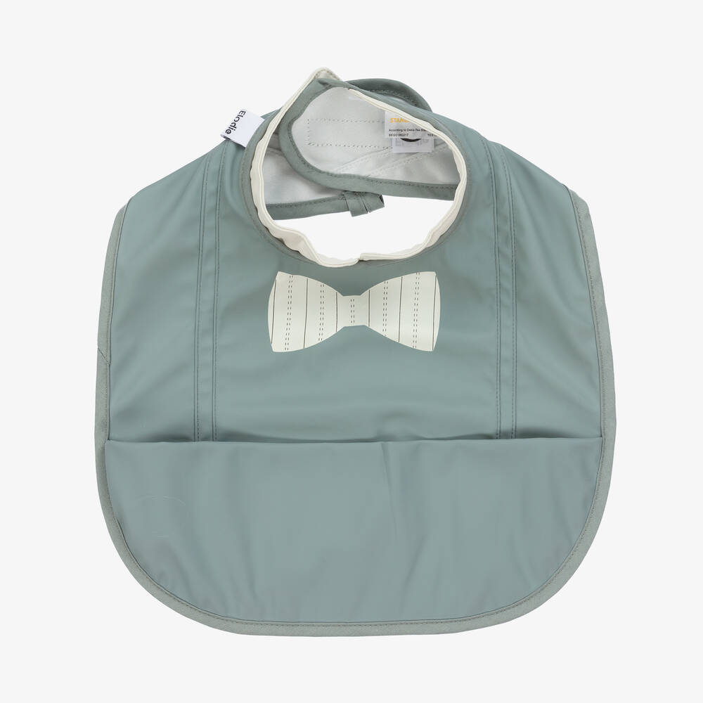 Elodie - Baby Boys Green Bow Tie Bib | Childrensalon