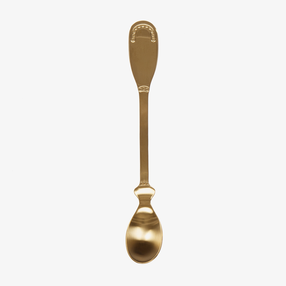 Elodie - Gold Metal Feeding Spoon | Childrensalon