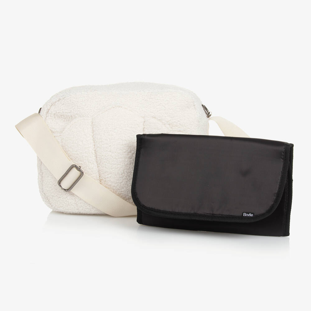 Elodie - Ivory Bouclé Shell Changing Bag (34cm) | Childrensalon