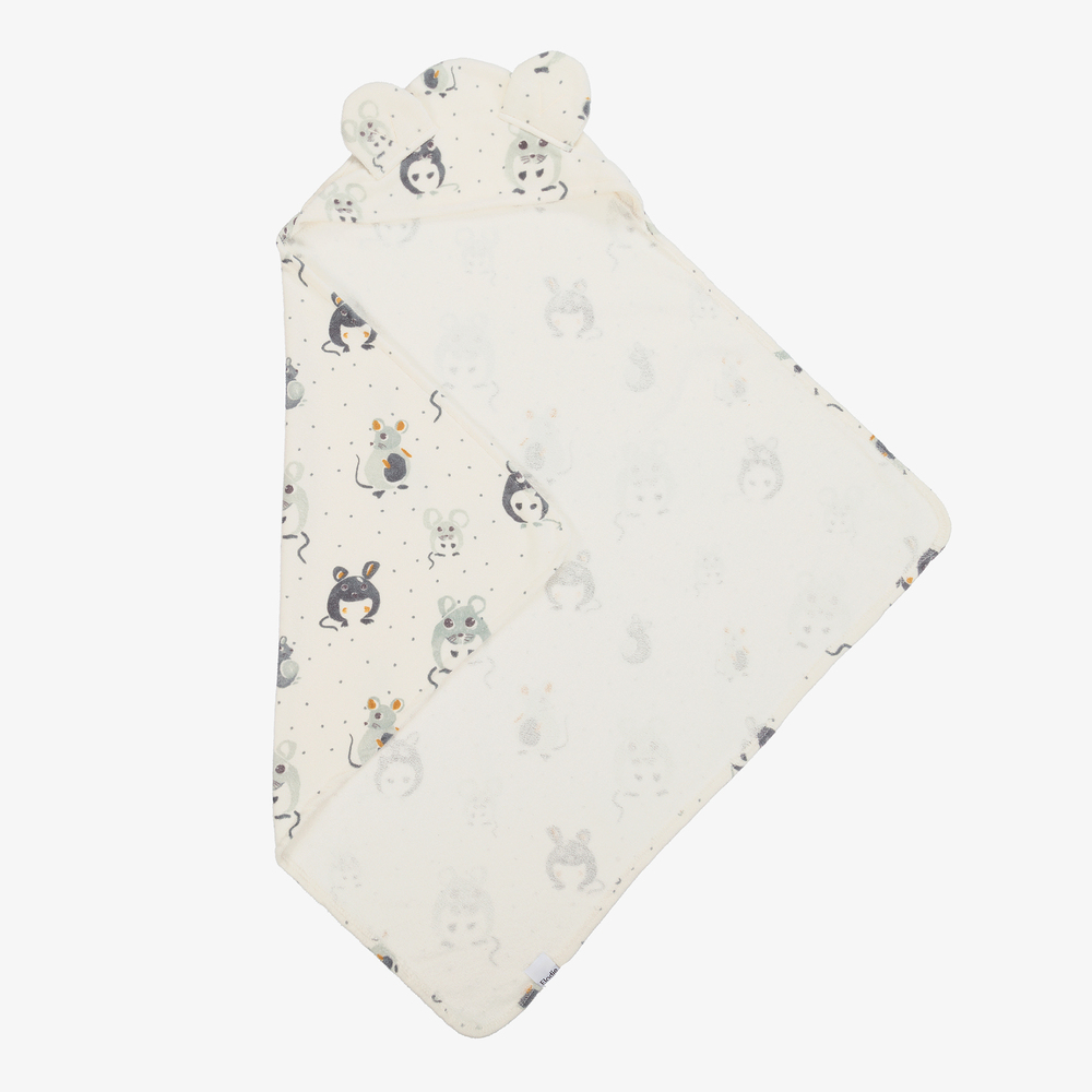 Elodie - Mouse Hooded Towel (80cm) | Childrensalon