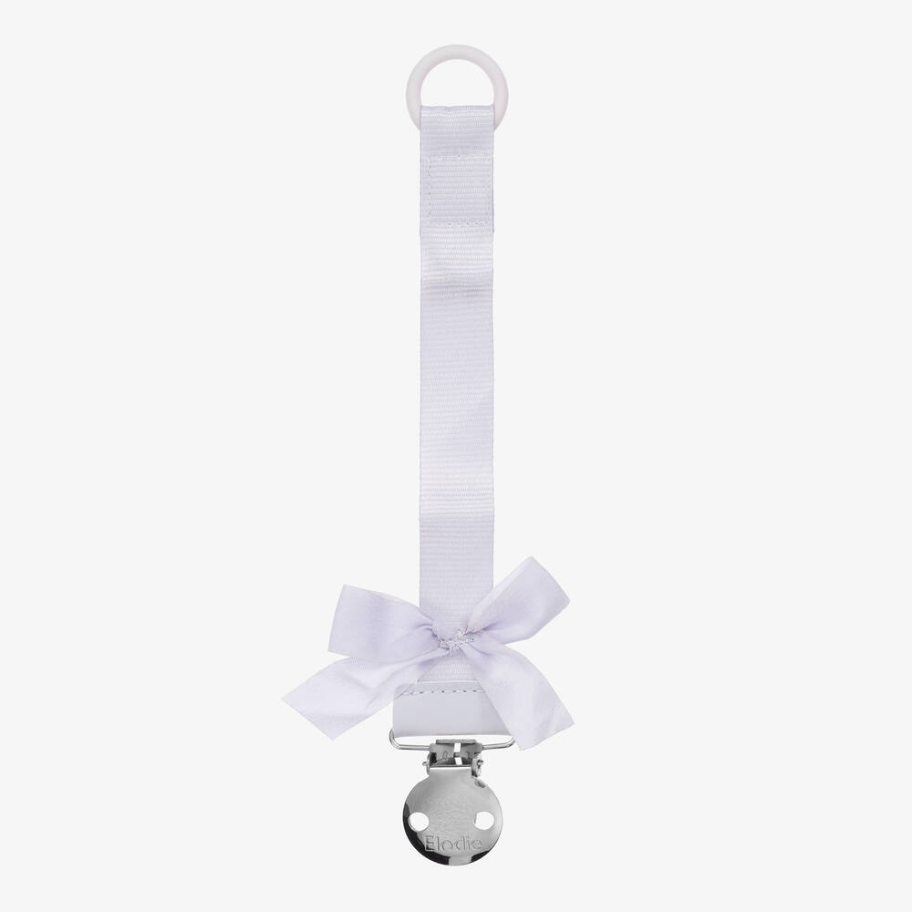 Elodie - Purple Bow Dummy Clip | Childrensalon