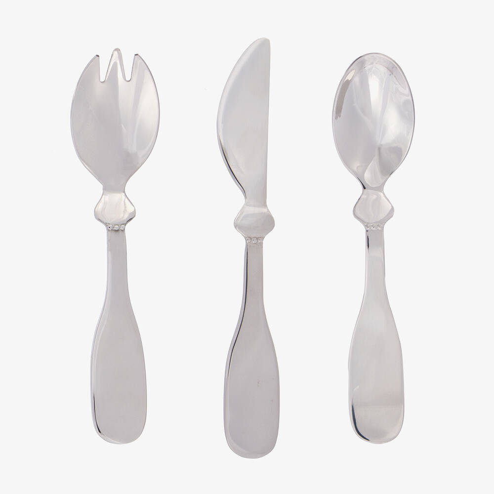 Elodie - Silver Cutlery Set | Childrensalon
