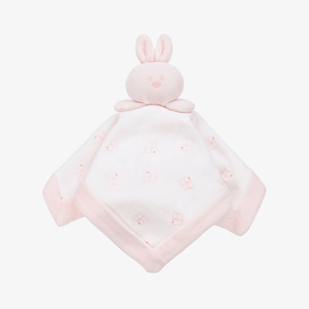 Emile et Rose - Baby Girls Pink Bunny Cotton Doudou (29cm) | Childrensalon