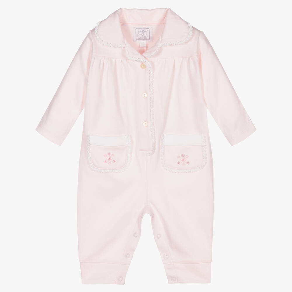Emile et Rose - Pyjama rose en coton Bébé fille | Childrensalon