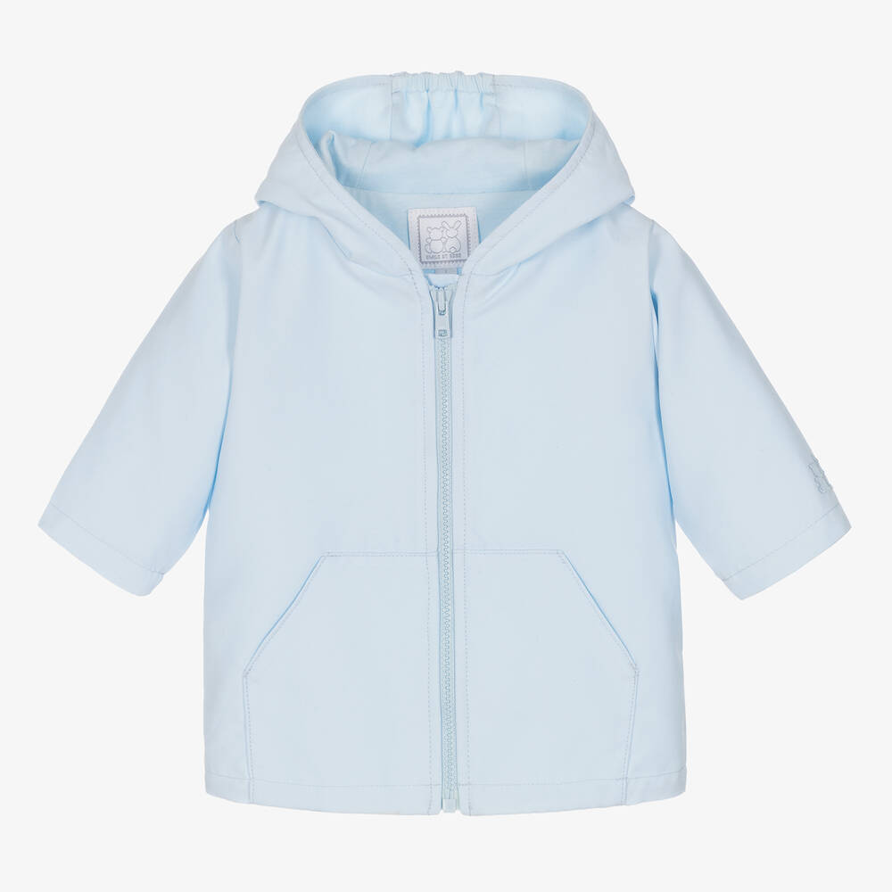 Emile et Rose - Blue Teddy Bear Baby Jacket | Childrensalon