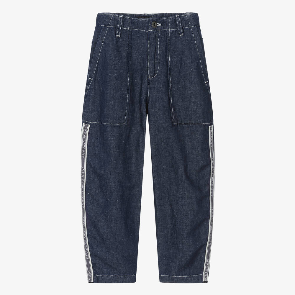 Emporio Armani - Синие джинсы для мальчиков | Childrensalon