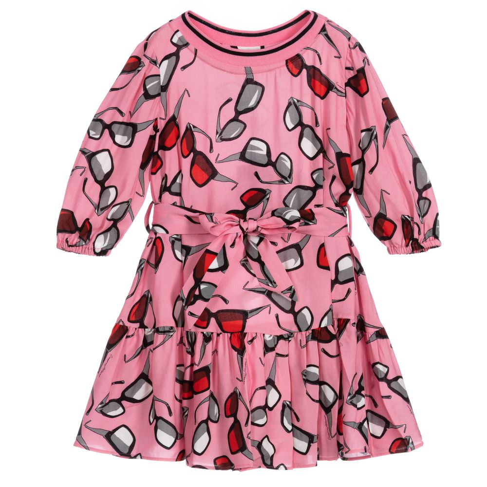 Emporio Armani - Pink Viscose Sunglasses Dress | Childrensalon