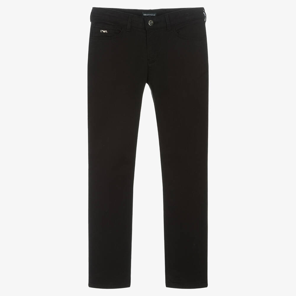 Emporio Armani - Черные узкие джинсы для подростков | Childrensalon
