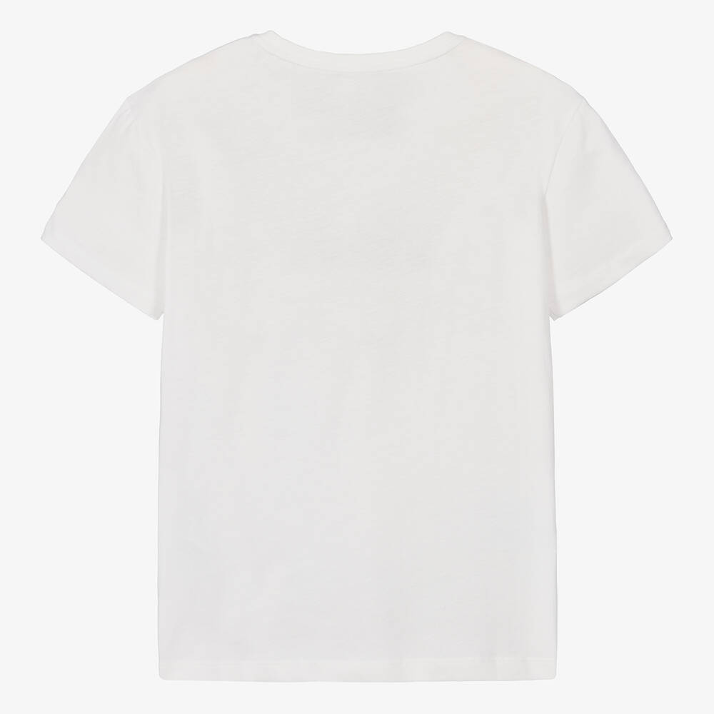 Emporio Armani - Teen Girls White Cotton T-shirt 