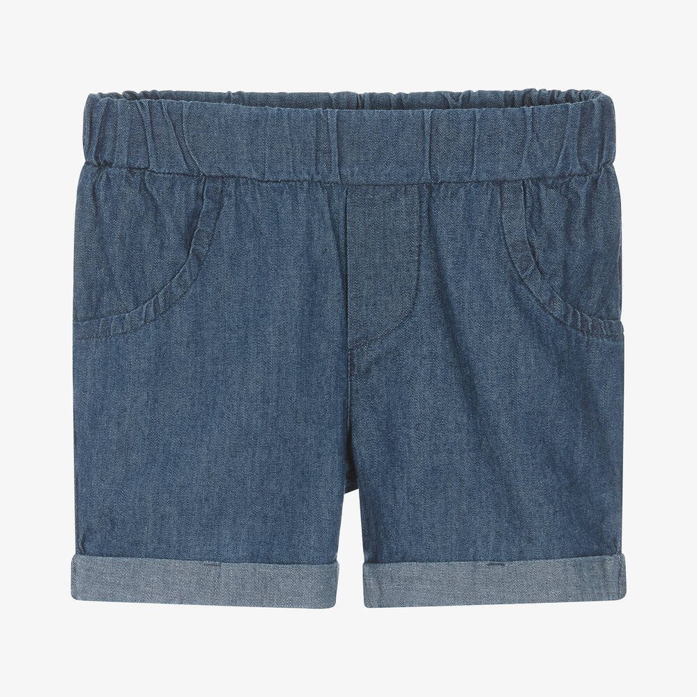 Shop Everything Must Change Boys Blue Chambray Shorts