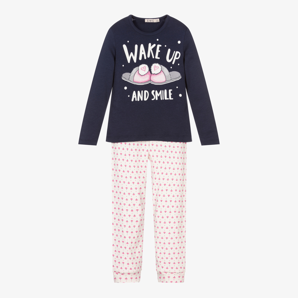 Everything Must Change Kids' Girls Blue & Pink Pyjamas