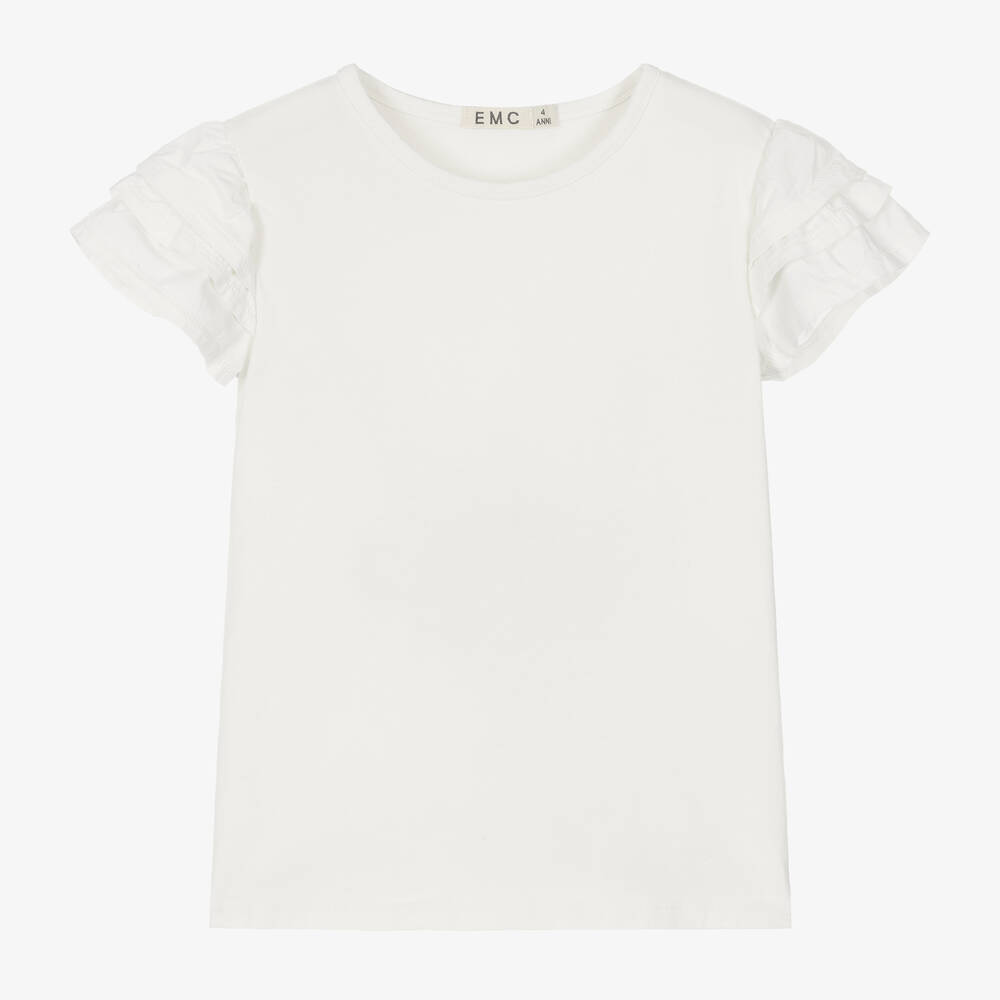 Everything Must Change - Girls Ivory Cotton T-Shirt | Childrensalon
