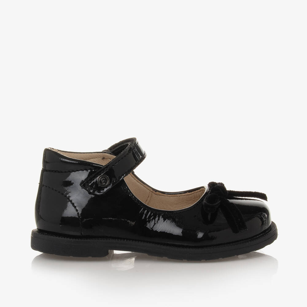 Falcotto by Naturino Girls Black Patent Leather Bar Shoes Childrensalon