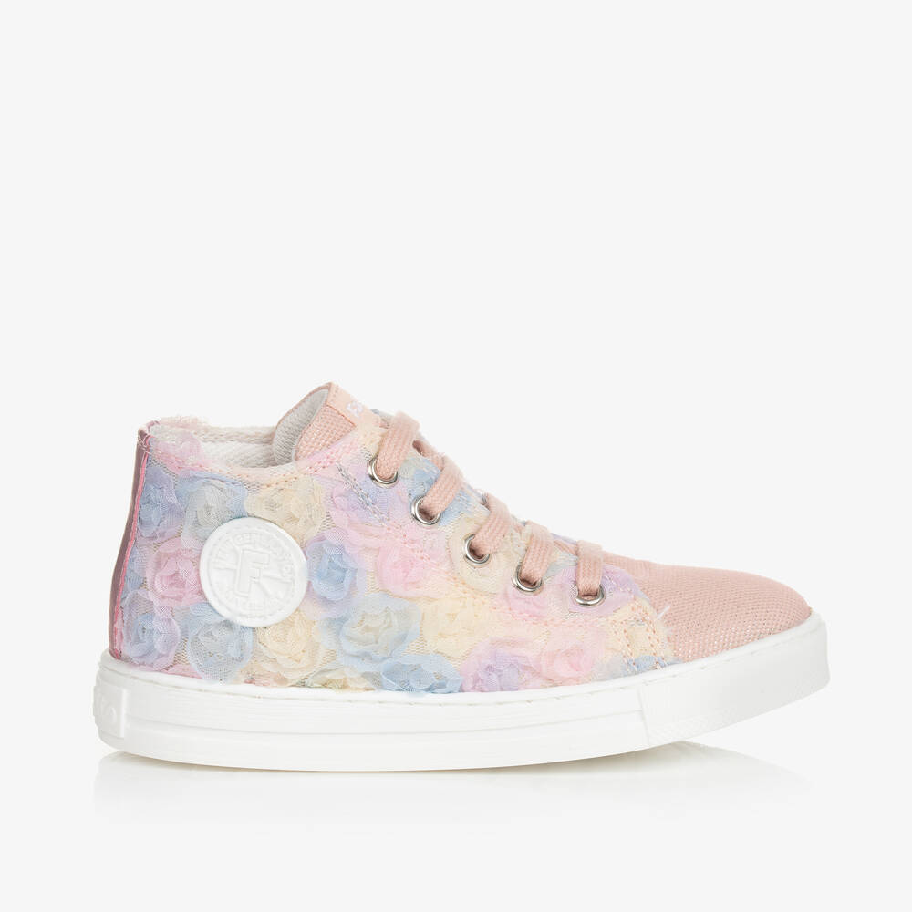 Falcotto By Naturino Babies'  Girls Pale Pink Canvas Trainers