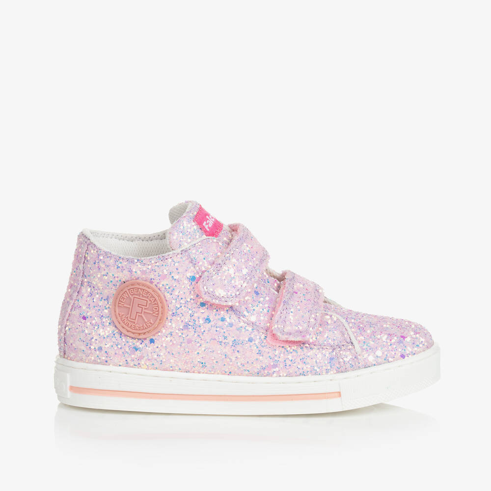 Falcotto By Naturino Babies'  Girls Pink Glitter Trainers