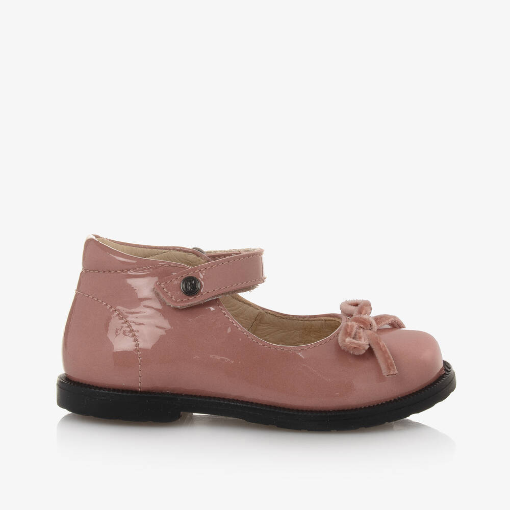 Falcotto by Naturino - Girls Pink Patent Leather Bar Shoes | Childrensalon