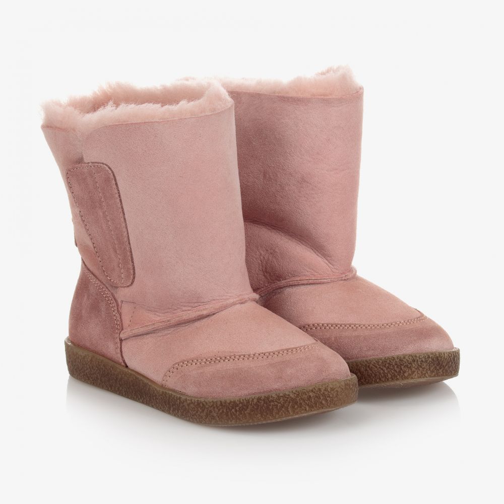 fred Rykke vigtig Falcotto by Naturino - Pink Shearling Boots | Childrensalon