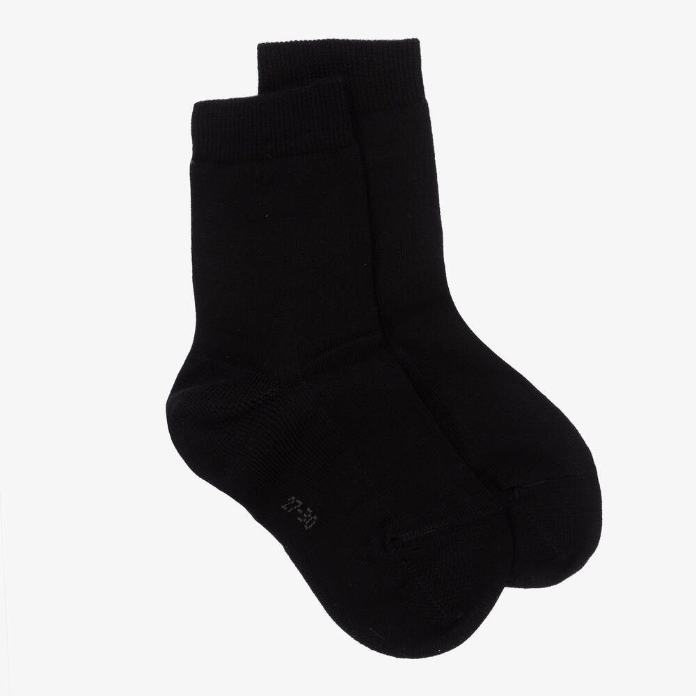 Falke - Черные хлопковые носки | Childrensalon
