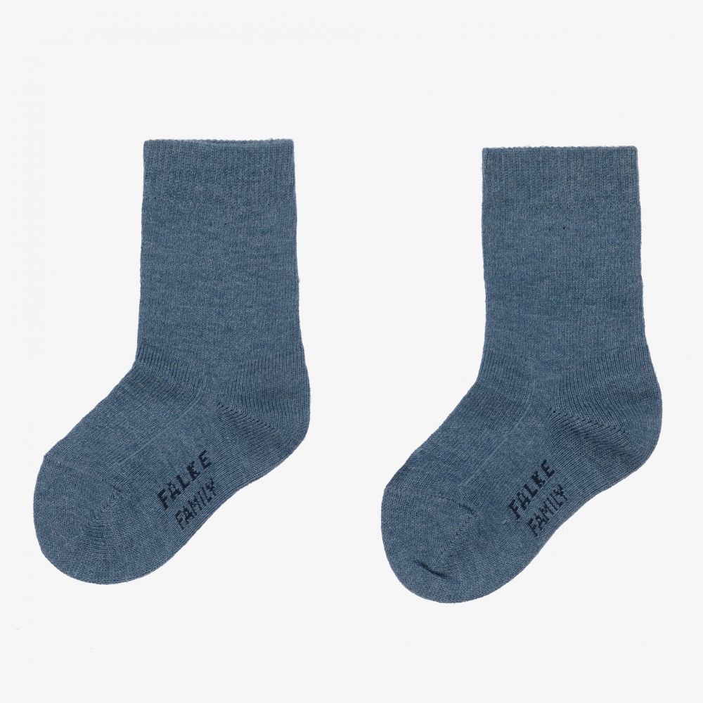 Falke - Blue Cotton Ankle Socks | Childrensalon