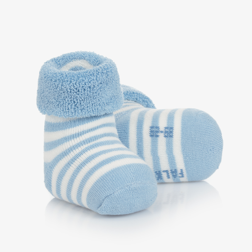Falke - Blue Cotton Baby Socks | Childrensalon