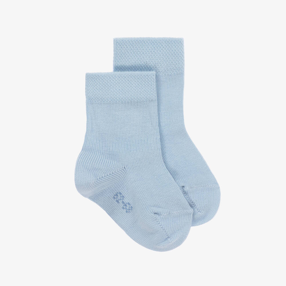 Falke - Blue Cotton Baby Socks | Childrensalon
