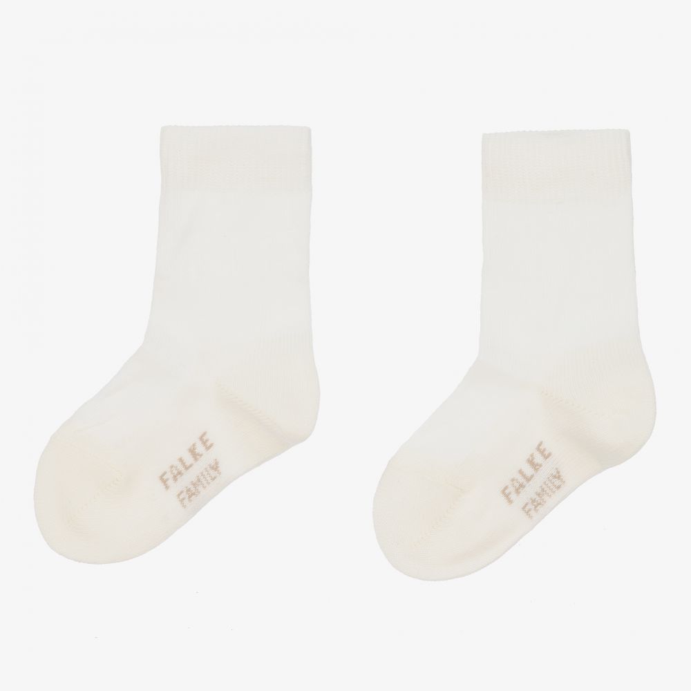 Falke - Ivory Cotton Ankle Socks | Childrensalon