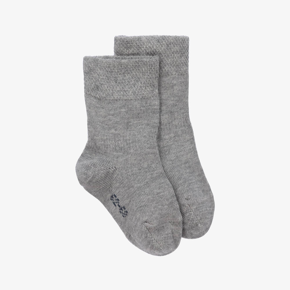 Falke - Light Grey Cotton Baby Socks | Childrensalon