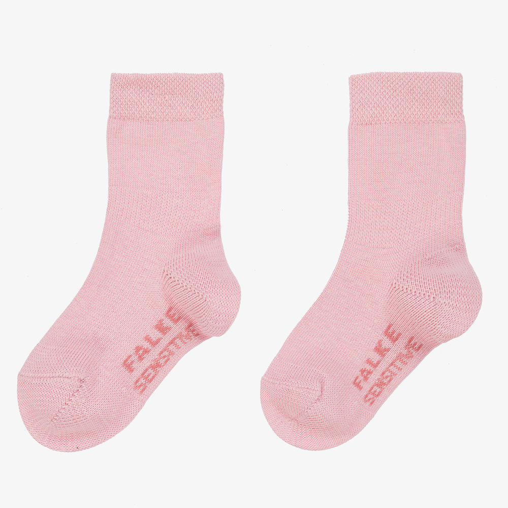 Falke - Розовые хлопковые носки для малышей | Childrensalon