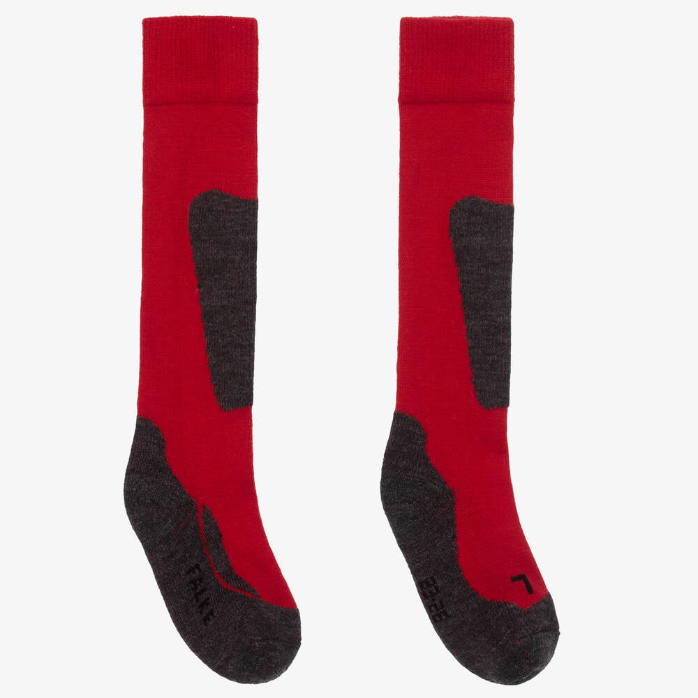 Falke - Красные спортивные носки для лыжников | Childrensalon