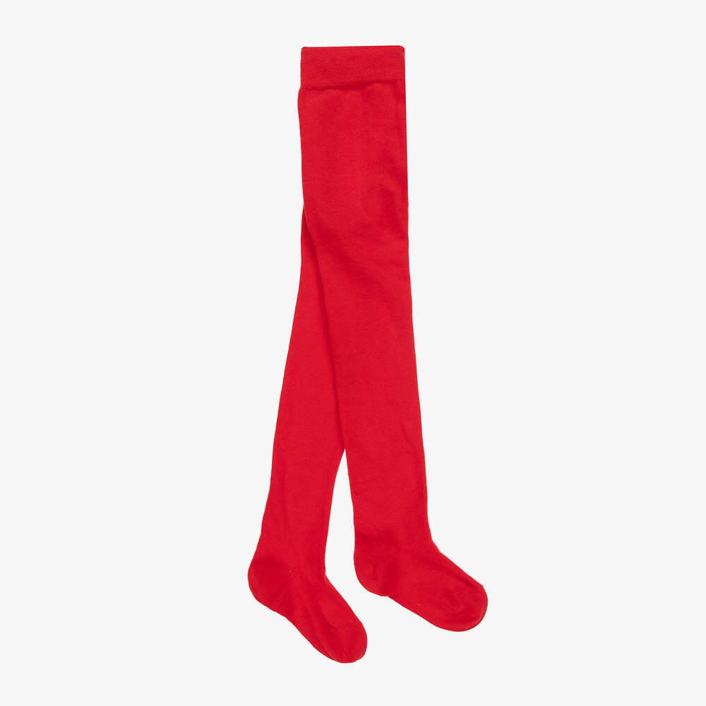 Shop Falke Red Cotton Tights