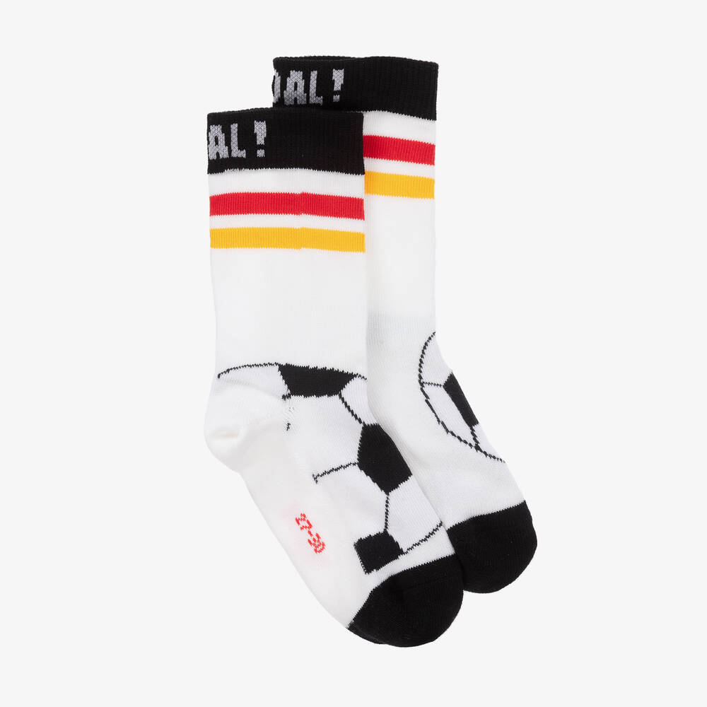 Falke - White Football Sports Socks | Childrensalon