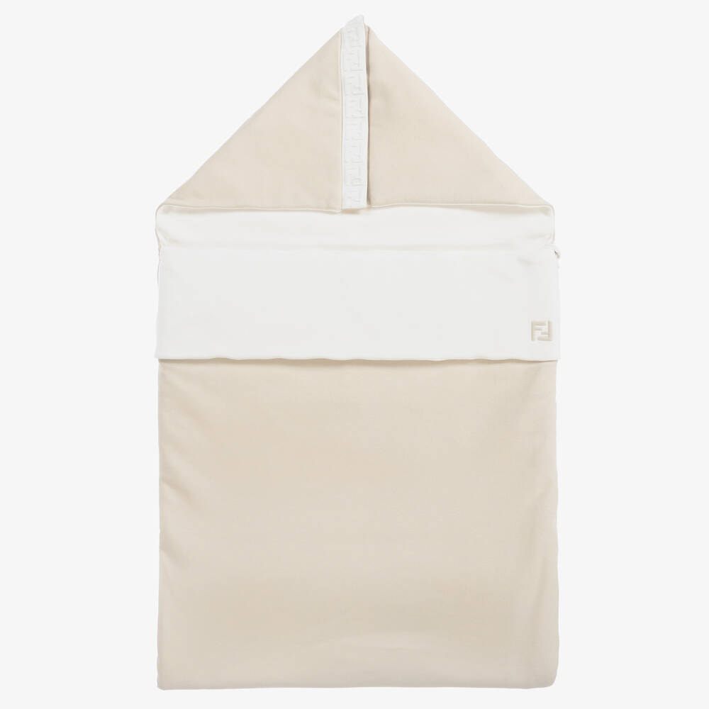 Fendi - Beige Padded Cotton Nest (88cm) | Childrensalon