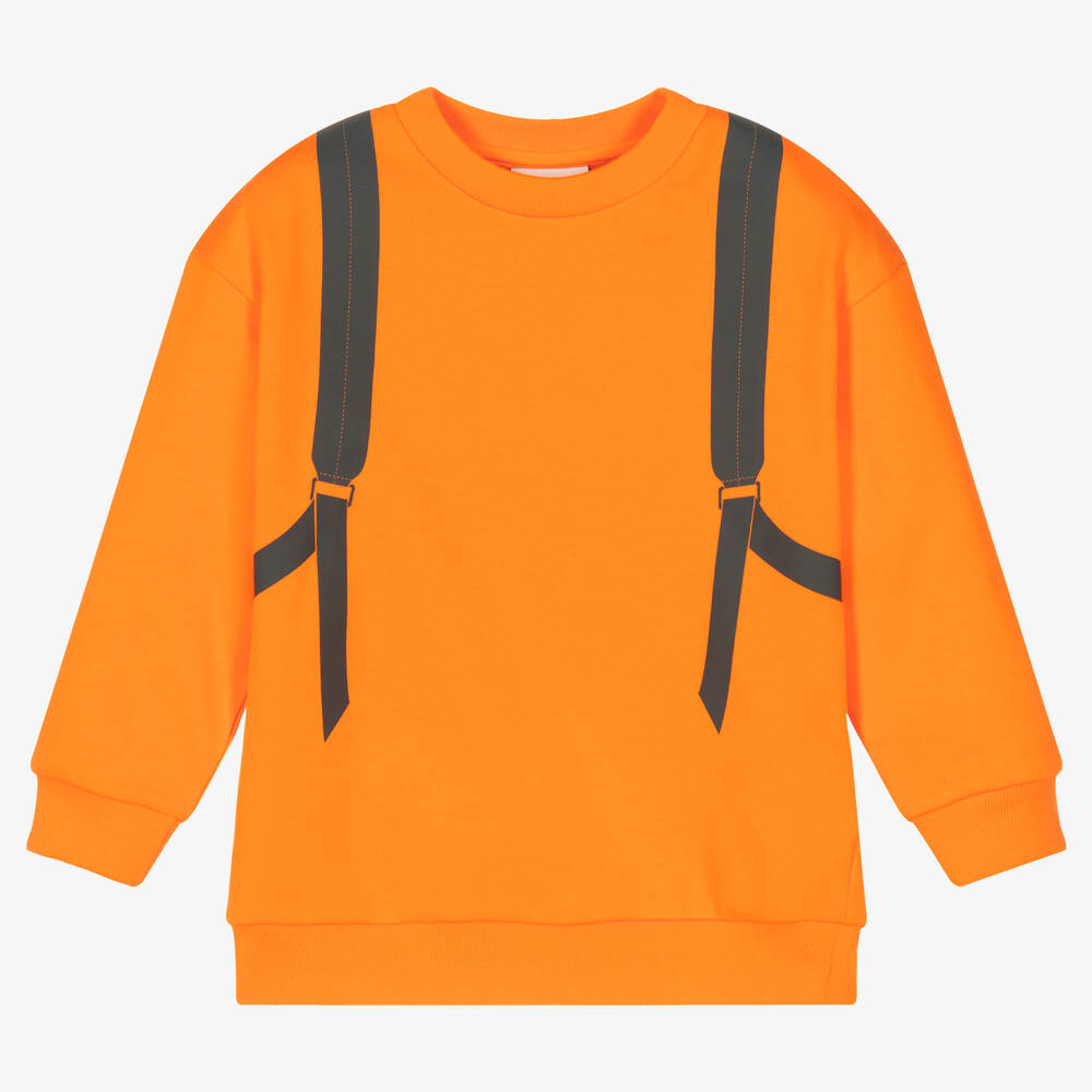 Fendi Kids' Boys Orange Cotton Sweatshirt