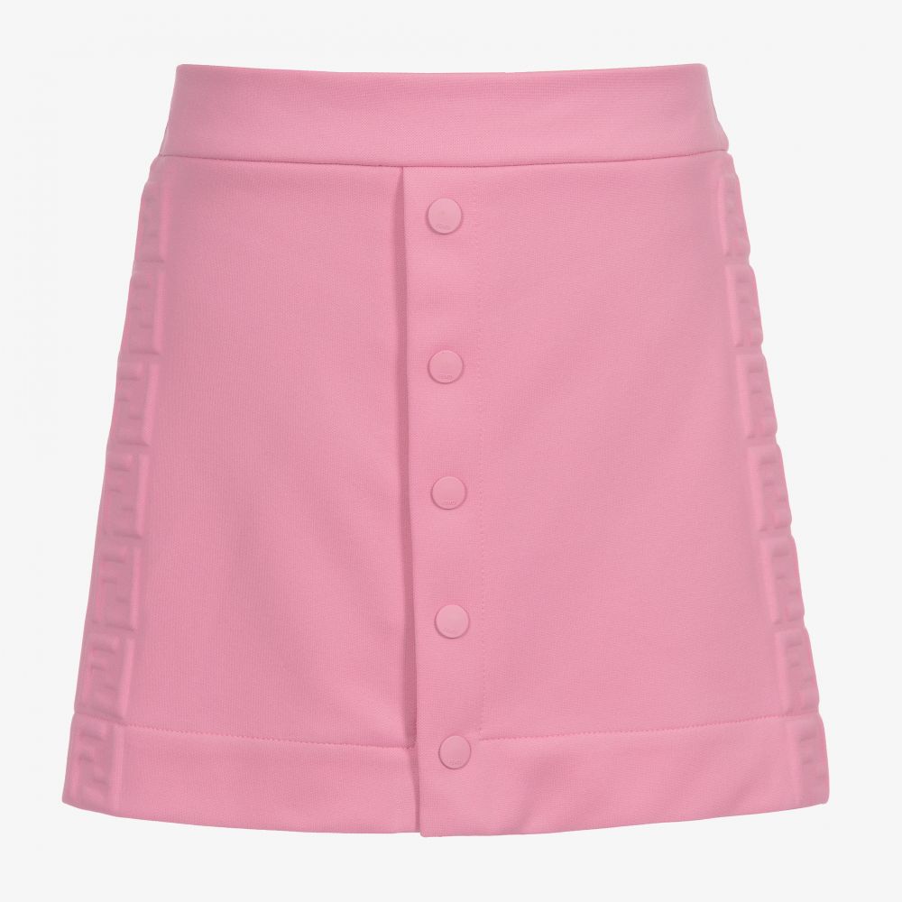 hot pink jersey mini skirt