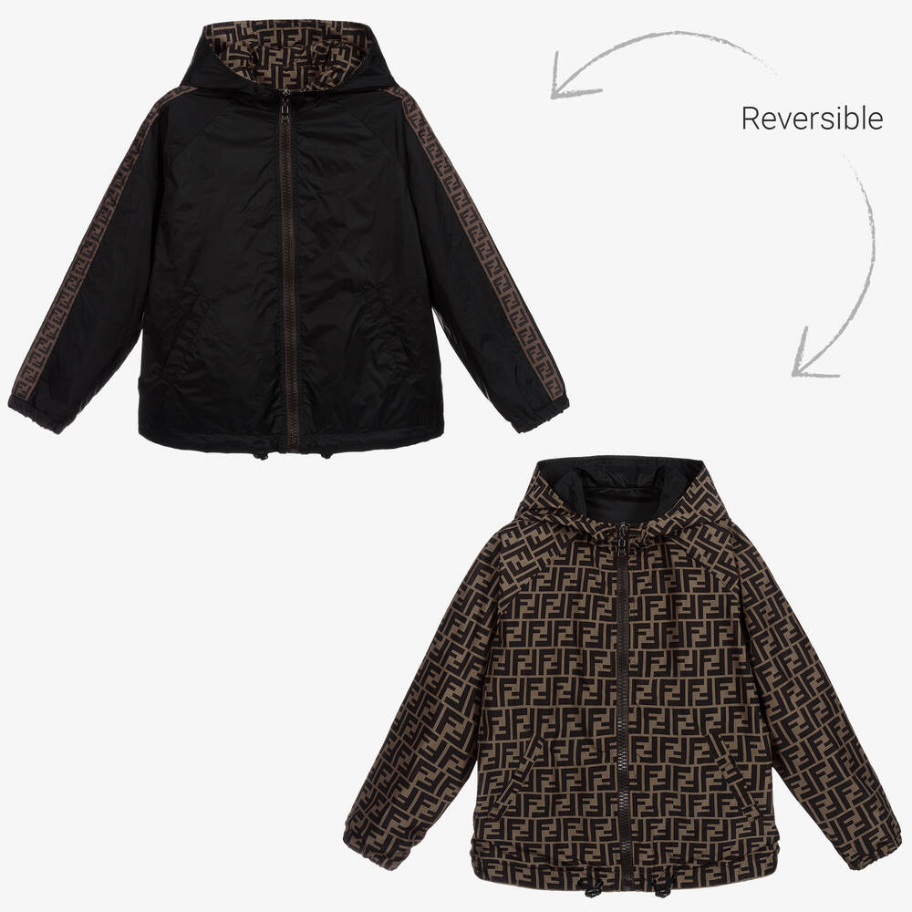 Fendi - Teen Reversible FF Windbreaker Jacket | Childrensalon