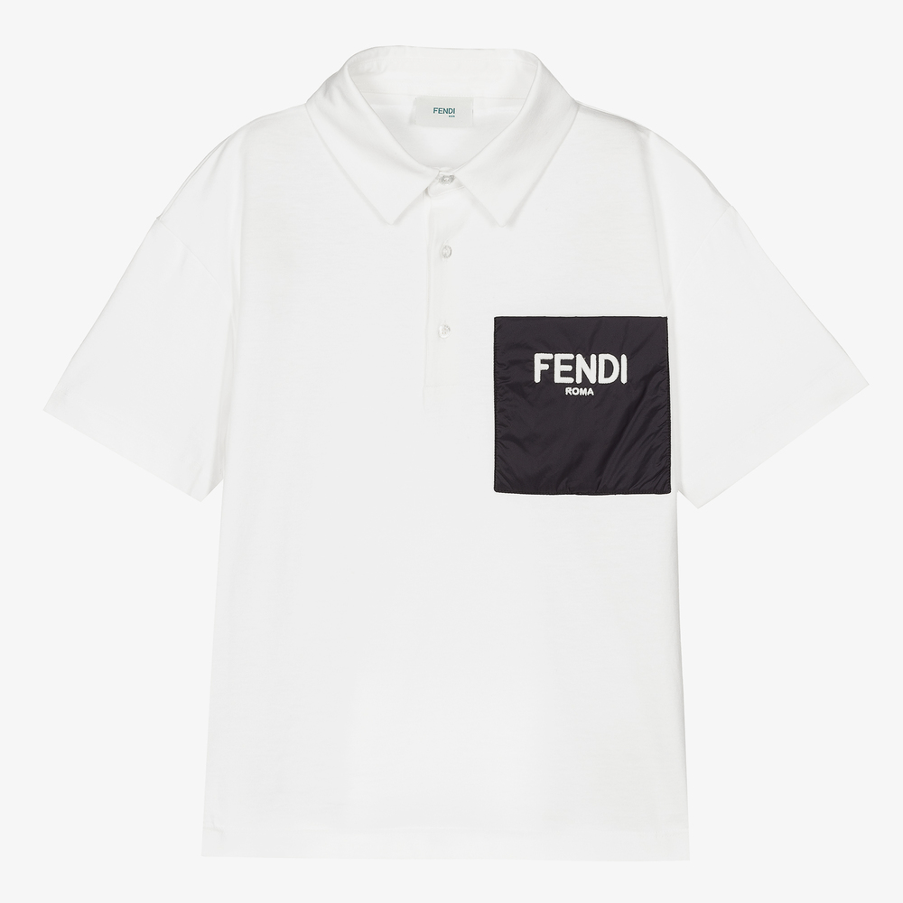 fendi white polo shirt